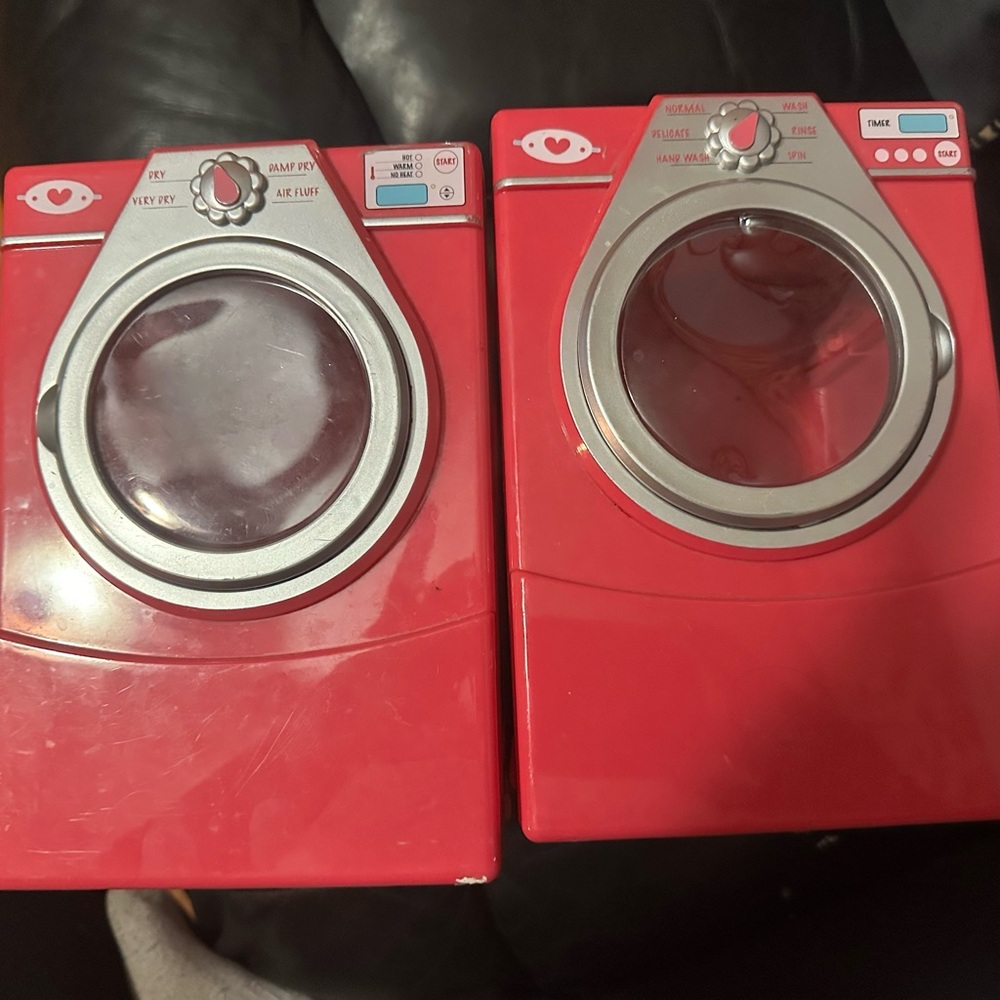 Pink Toy Washer and Dryer Set